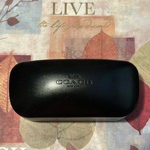 Large Black Coach Clamshell Sunglasses Case